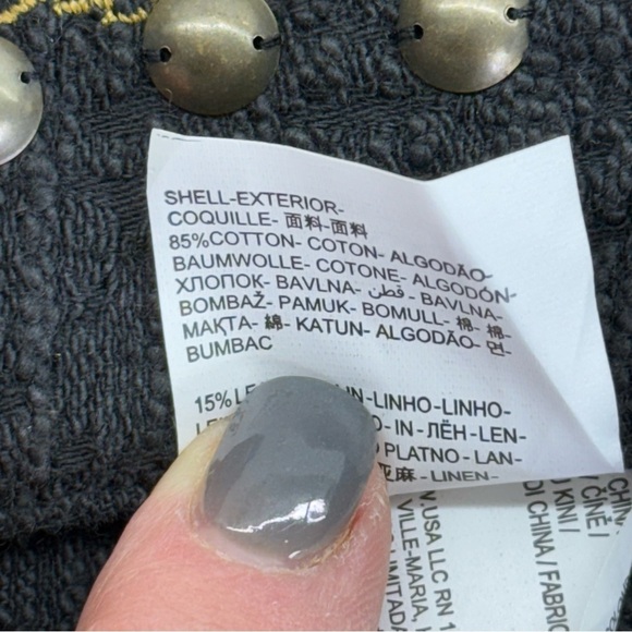 NWT Desigual Studded Embroidered 
Fringed Boho Festival Skort - Picture 15 of 16